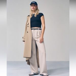 Abercrombie & Fitch Sloane Tailored Pant - Light Taupe